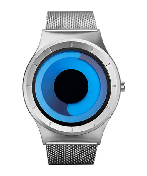 S9659-Creative instant disc gradient trendy personality watches and couple watches