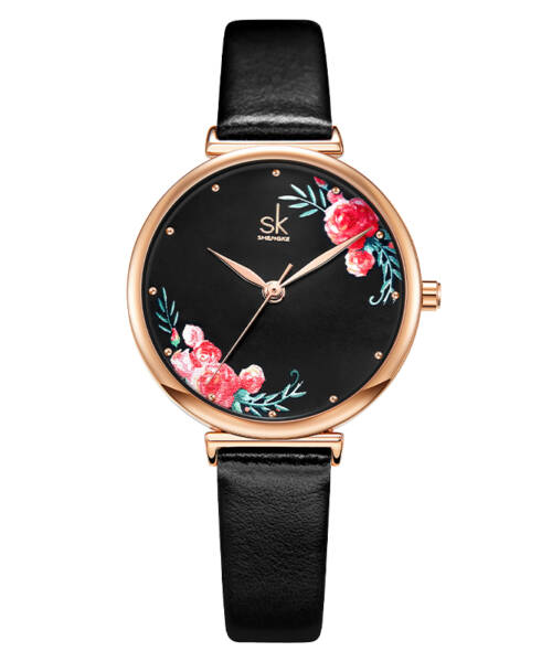 K0171-Exquisite Intellectual Floral/Elegant Pearl Shell Face Floral Women's Watch