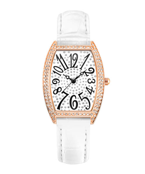 S9856-Elegant Light Luxury Diamond Inlay Barrel-Shaped Fashion Women's watch