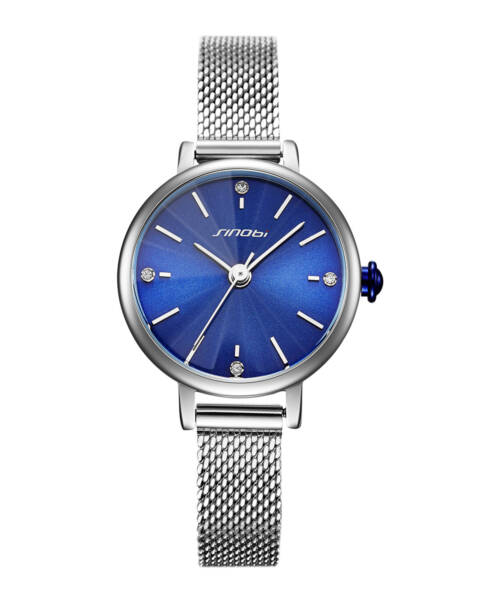 S9775-Elegant Sunray Texture Fashion Mesh Quartz Women's Watch