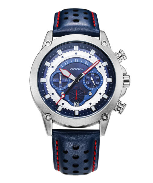 S9864-Multifunctional solar pattern fashionable luminous calendar men's watch