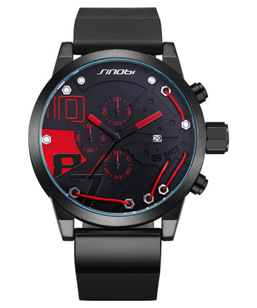 S9728-Cutout, mechanical, flashy, and stylish calendar men's watch