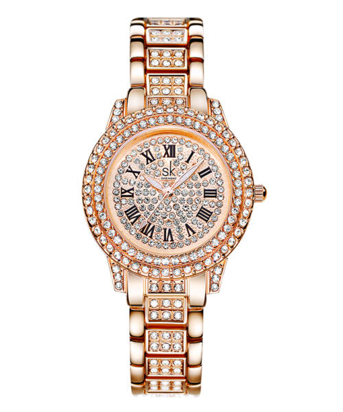 K0162-Light Luxury Full Diamond Retro Elegant Luminous Women's watch