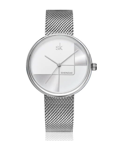 K0105-Minimalist geometric design, elegant sunray texture, quartz women's watch