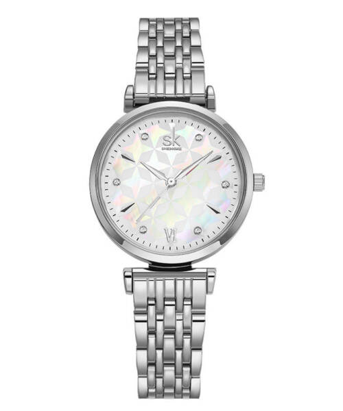 K0136-Exquisite Natural Iridescent Mother-of-Pearl Quartz Women's Watch