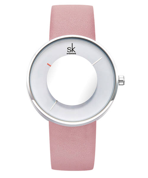 K0107-Simple, stylish, and personalized  fashionable leather strap quartz women's watch 