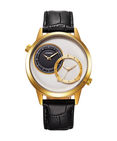 S9625-Unique and exquisite double-circle design, stylish dual movement quartz men's watch