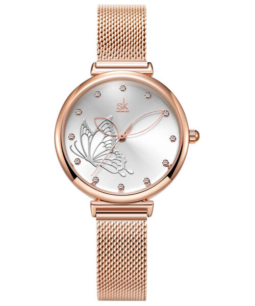 K0189-Butterfly elements, sun pattern, fashionable hollow-out hands, quartz women's watch