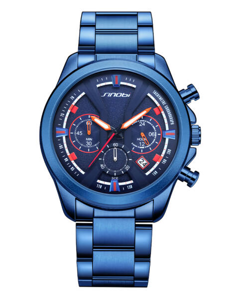 SINOBI Men Watches High Quality Hot Selling Fashion Waterproof Sports Auto Date Wristwatches Relogio Hombre Luxury Gift for MenS9921