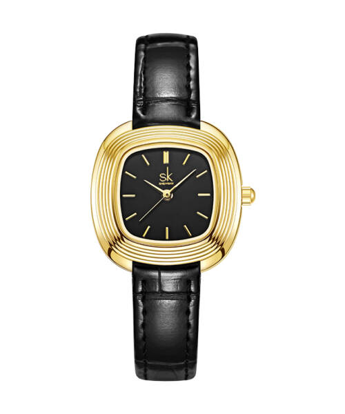 Shengke Bulk Order Women Quartz Watches Gold Color Alloy Case 3ATM Water Resistance ODM Manufacturer