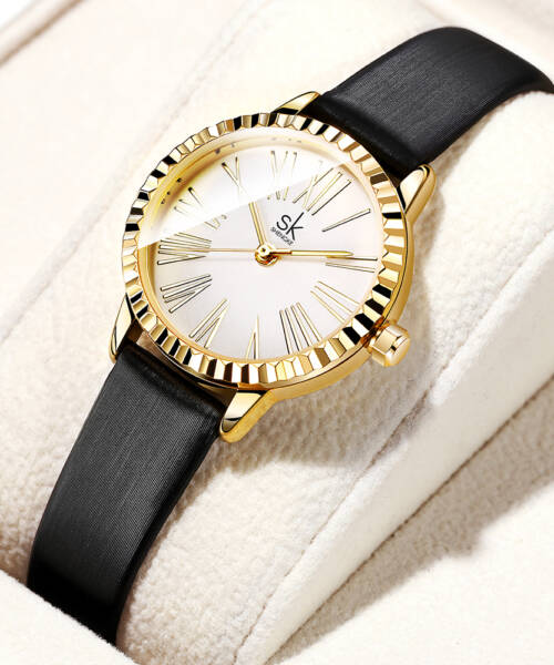 Ultra Slim Women's Watch 27mm Roman Dial Minimalist Fashion Timepiece Optional Gift Box Eco-Friendly Packing for Dropshipping